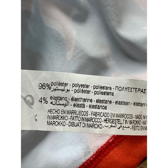 Zara Jersey Shirt Dress Size Large V-neck Button Long Sleeve Collared 5239 - Picture 8 of 8